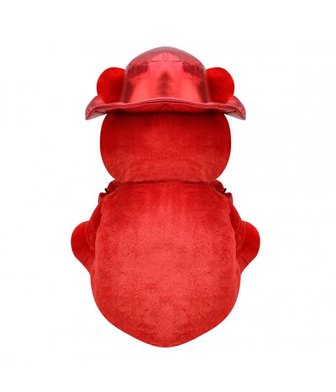 Şapkalı Ayı 45 cm Kırmızı
