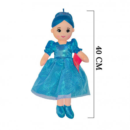 Selay Toys Peluş Bez Bebek Oyuncak 40 cm Mavi 3425